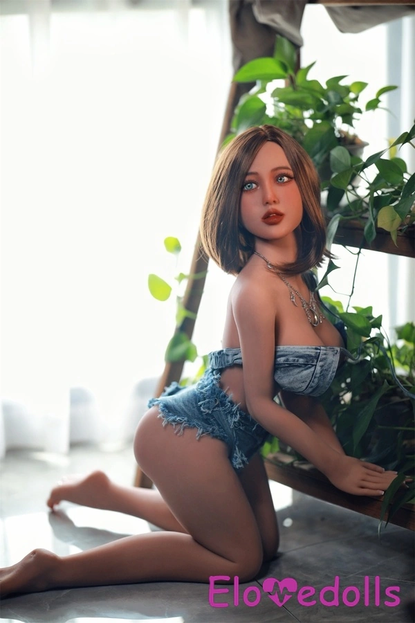 Búp bê tình dục chân thực 53cm cúp C TPE tóc nâu ngực nhỏ nhắn Xem chi tiết 2
