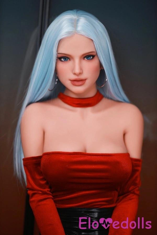 166cm C Cup TPE Blue Eyes Glossy Lips Voluptuous Custom Sex Doll Detail View 3