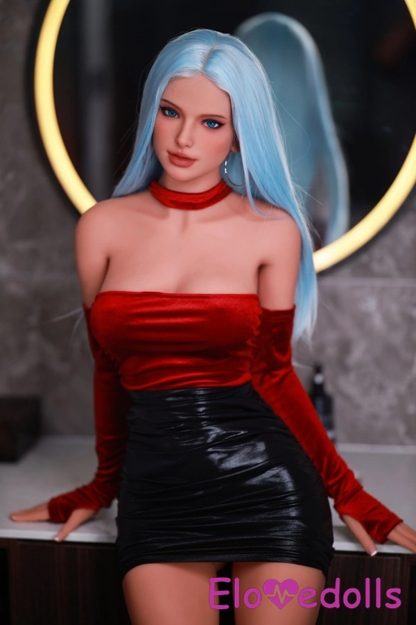166cm C Cup TPE Blue Eyes Glossy Lips Petite Breasts Custom Sex Doll Detail View 4