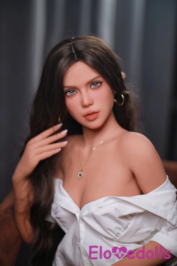 157cm C Cup TPE Brunette Blue Eyes Voluptuous BBW Sex Doll Gallery 7