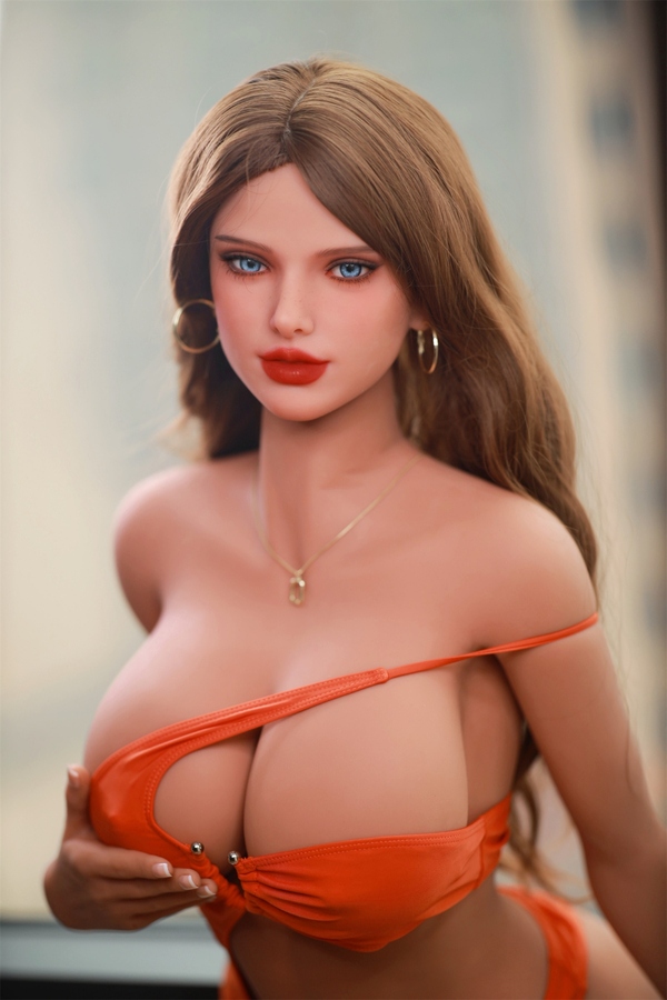 166cm E Cup TPE Petite Breasts Amber Eyes Thin Lips Sex Doll Gallery 9