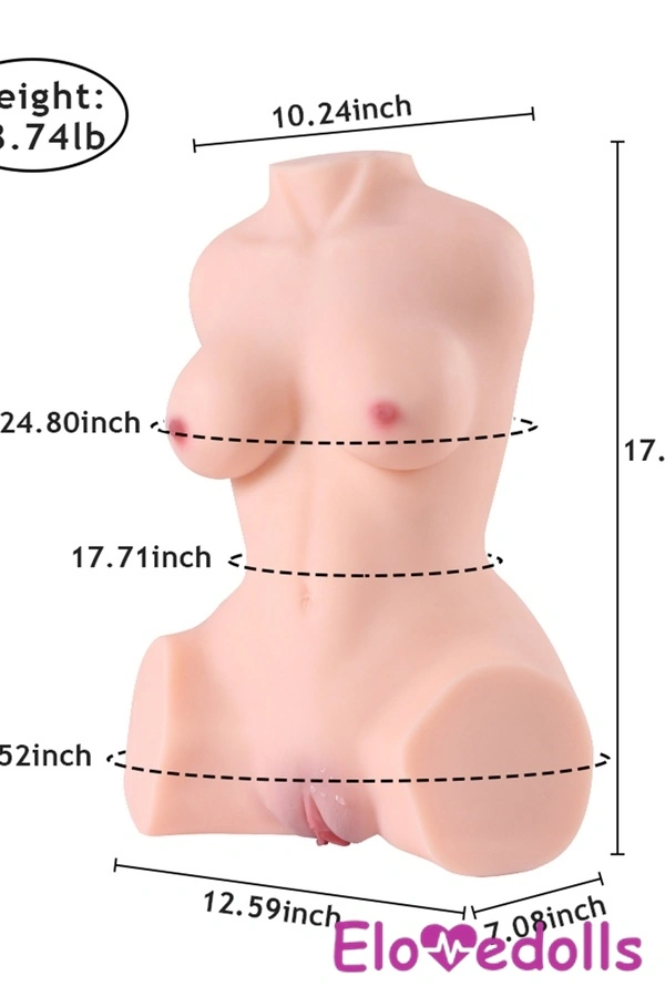 45cm C Cup TPE Πληθωρική Μικρή Στήθος Λεπτά Χείλη Κούκλα Σεξ Κορμός Συλλογή 7