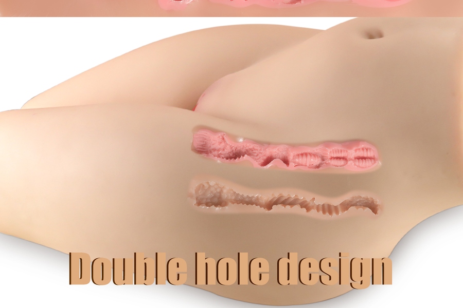 35cm TPE Thin Lips Voluptuous Gray Eyes Sex Doll Torso Detail View 1