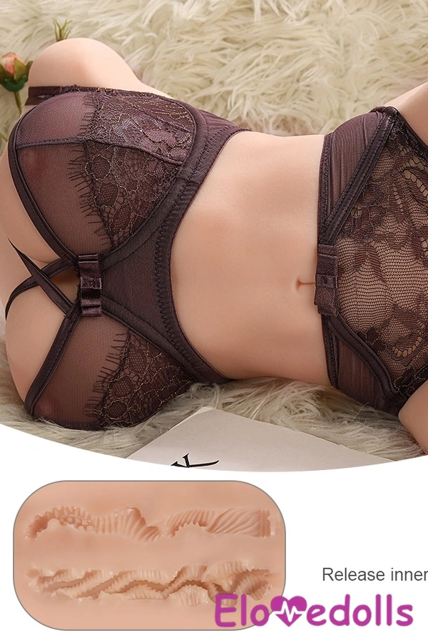 Galeri 6 Boneka Seks Payudara Kecil Brunette TPE Cup C 31cm Bibir Tipis