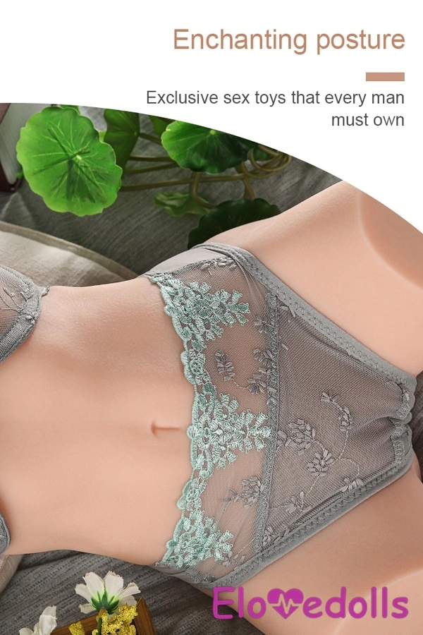 31cm C Cup TPE Payudara Mungil Mata Amber Boneka Seks Menggairahkan Torso Galeri 7