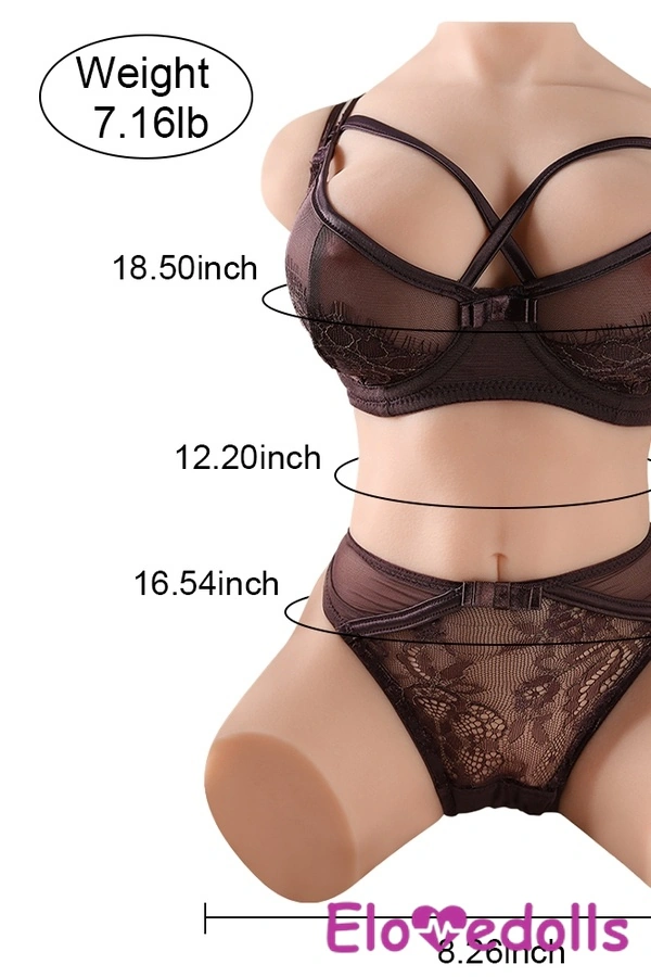 Boneka Seks TPE 31cm C Cup Payudara Mungil Mata Amber Bibir Tipis Torso Produk