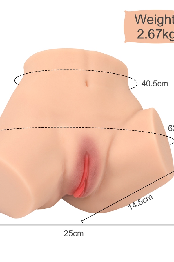 5cm TPE Voluptuous Gray Eyes Medium Breasts Sex Doll Torso Gallery 7