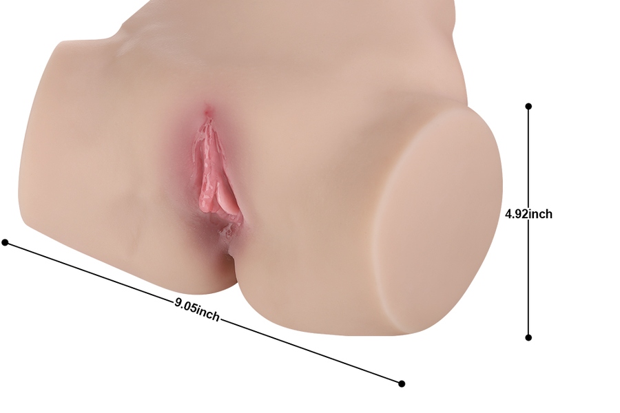 22cm TPE Pink Glossy Lips Amber Eyes Sex Doll Torso Gallery 9