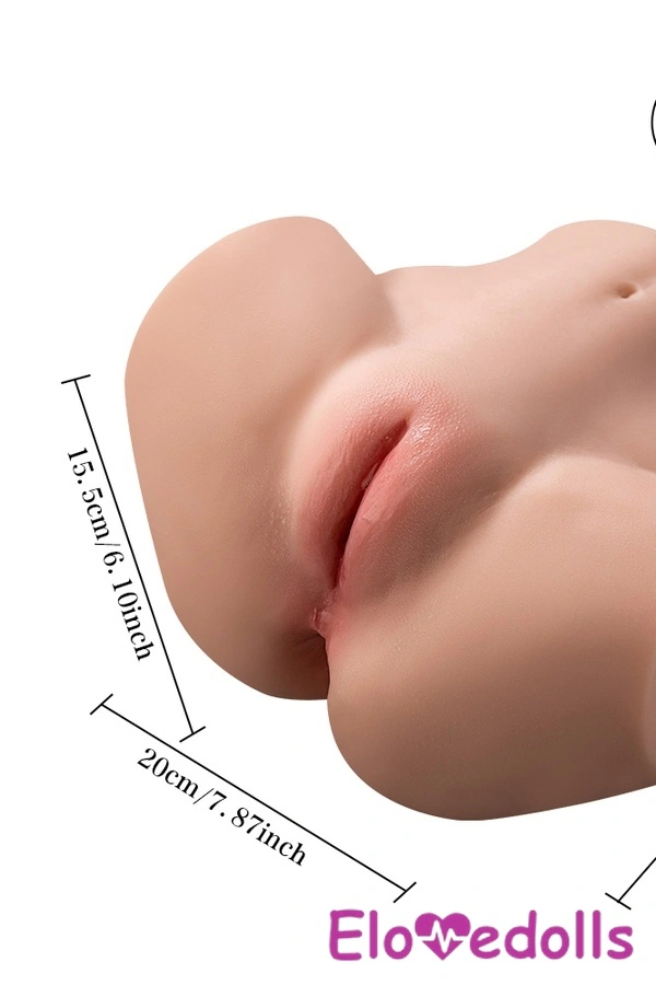 20cm TPE Gray Eyes Voluptuous Small Breasts Sex Doll Torso Detail View 1