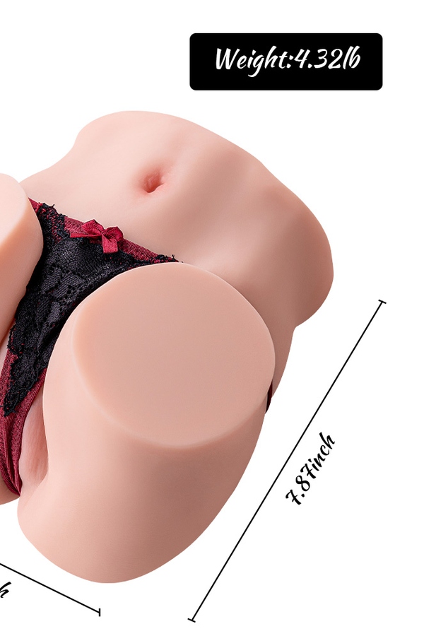 19cm TPE Gray Eyes Thin Lips Voluptuous Sex Doll Torso Detail View 1