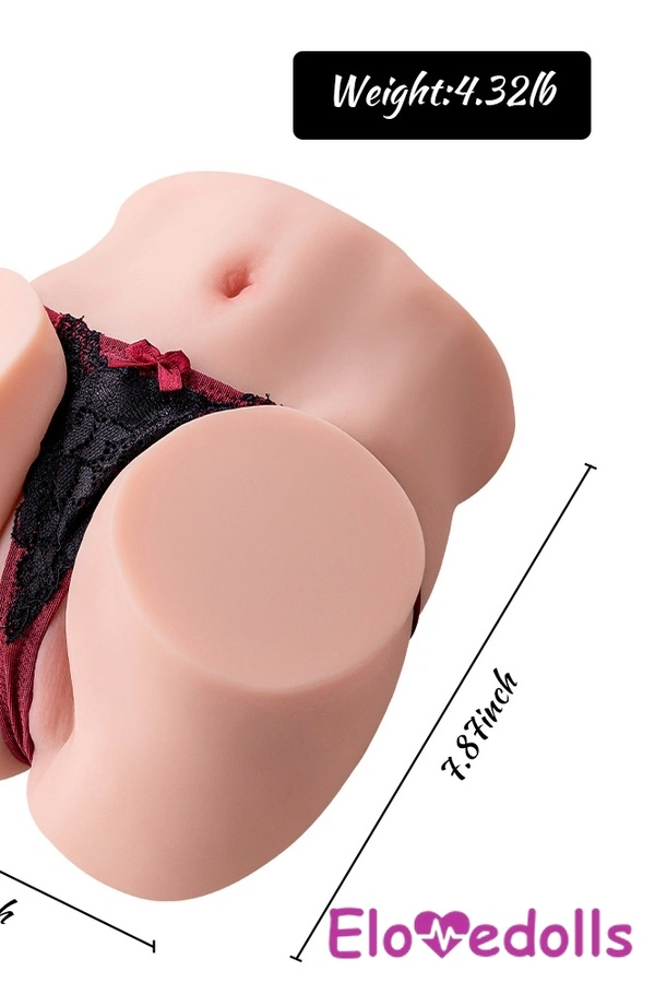 Boneka Seks TPE 19cm Mata Abu-abu Bibir Tipis Menggairahkan Detail Torso Lihat 1