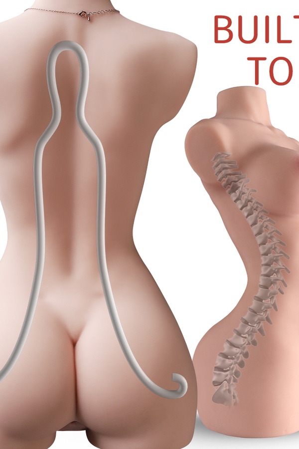 5cm B Cup TPE Small Breasts Voluptuous Amber Eyes Sex Doll Torso Gallery 5