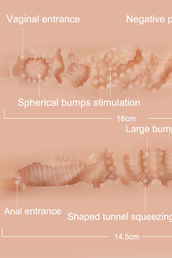 5cm B Cup TPE Voluptuous Small Breasts Thin Lips Sex Doll Torso Gallery 6