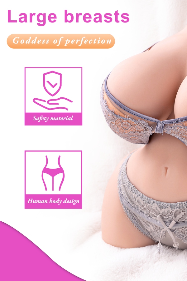 31cm F Cup TPE Thin Lips Voluptuous Small Breasts Sex Doll Torso Product