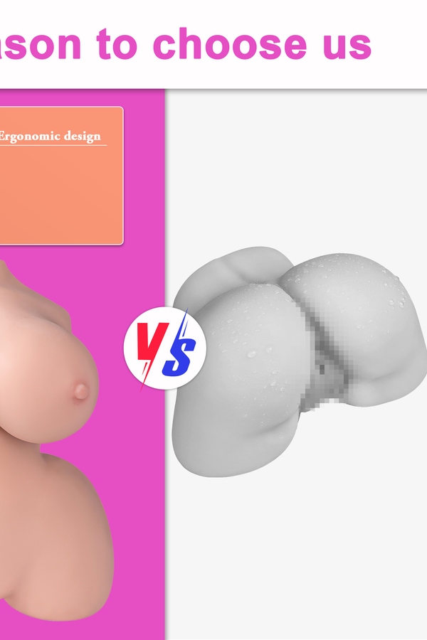 31cm F Cup TPE Thin Lips Voluptuous Small Breasts Sex Doll Torso Gallery 6