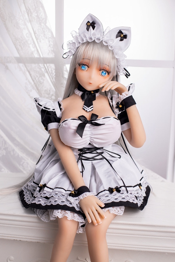70cm B Cup TPE Gray Eyes Extra Large Breasts Petite Mini Sex Doll Product