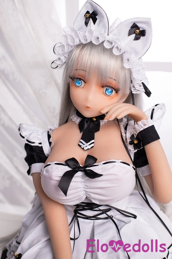 گالری عروسک جنسی مینی 70 سانتی‌متری B Cup TPE Petite Grey Eyes Thin Lips 8