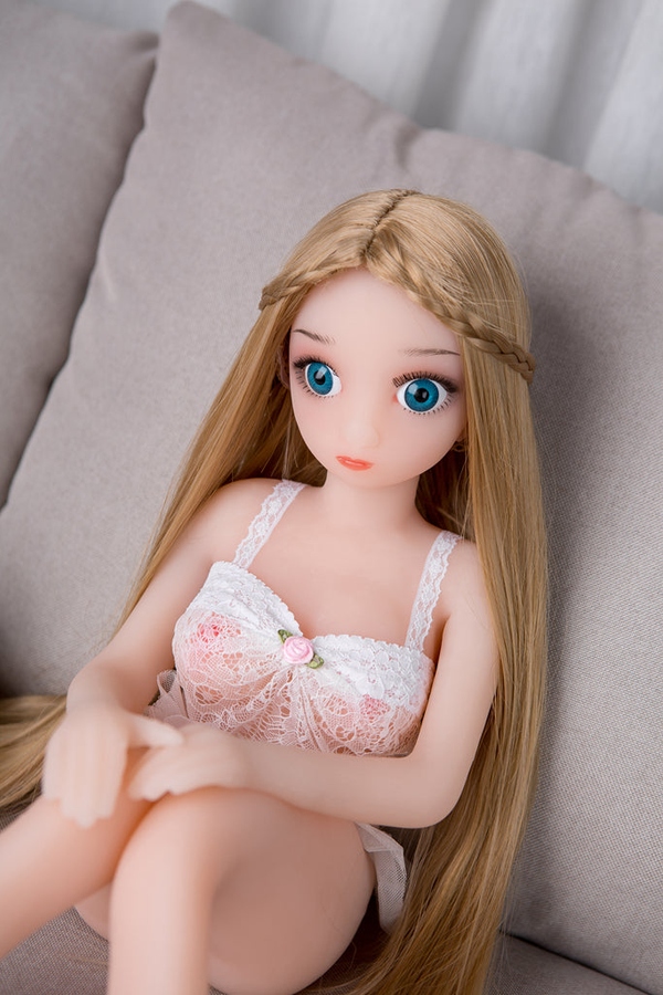 70cm B Cup TPE Amber Eyes Petite Thin Lips Mini Sex Doll Gallery 6