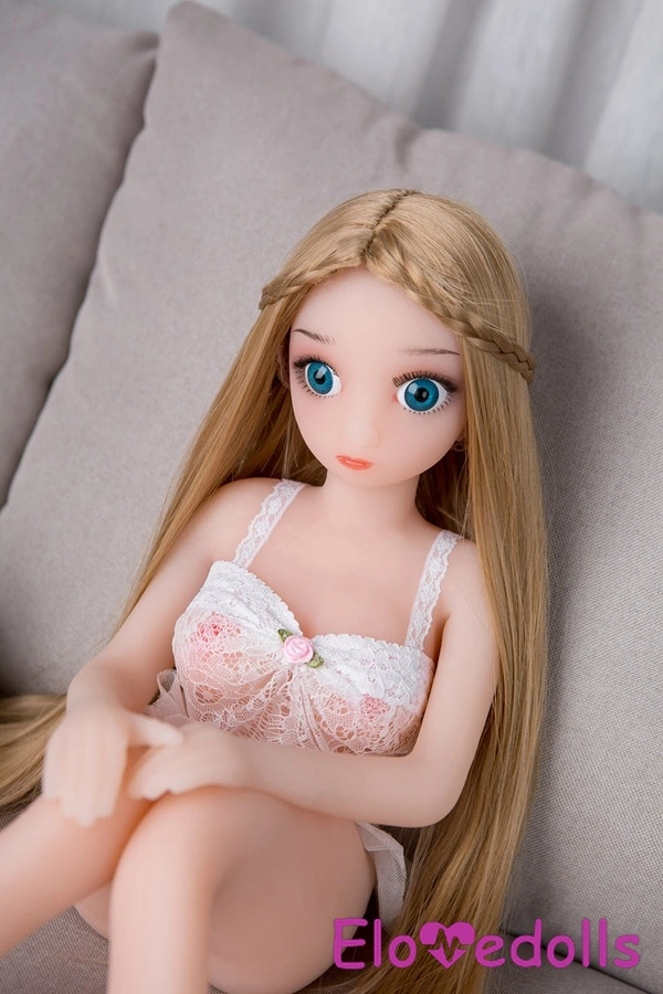 70cm B Cup TPE Amber Eyes Petite Thin Lips Mini Sex Doll Gallery 6