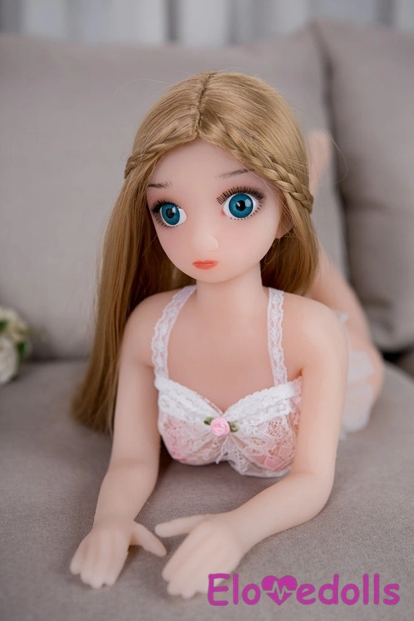 70cm B Cup TPE Amber Eyes Blonde Thin Lips Mini Sex Doll Λεπτομέρειες Προβολή 4