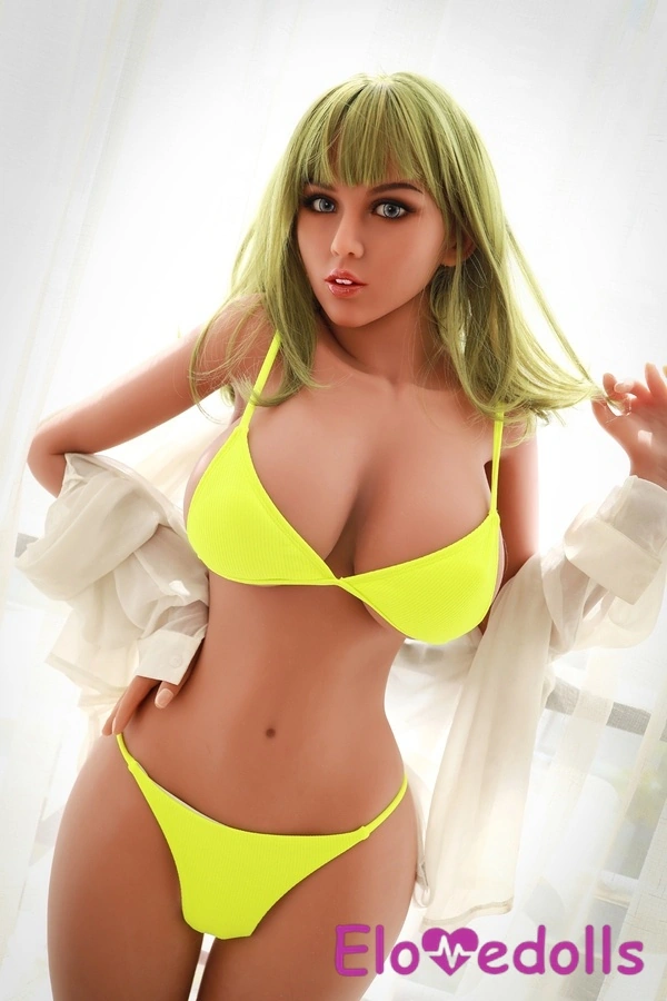 גלריית בובות מין TPE בלונדיניות, שפתיים מלאות, חזה קטן, בגודל 165 ס"מ, בגודל C