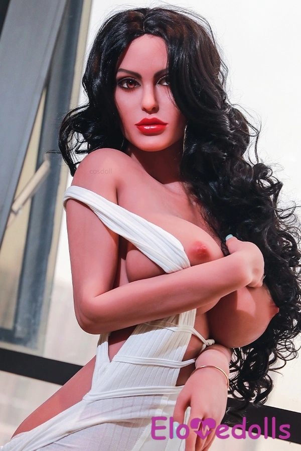 Búp bê tình dục Châu Âu 170cm F Cup TPE Môi đầy đặn Ngực cực lớn Màu đen Bộ sưu tập 4