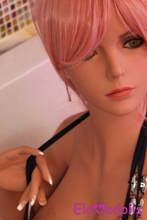 158cm D Cup TPE Pink Petite Green Eyes Realistic Sex Doll Detail View 2