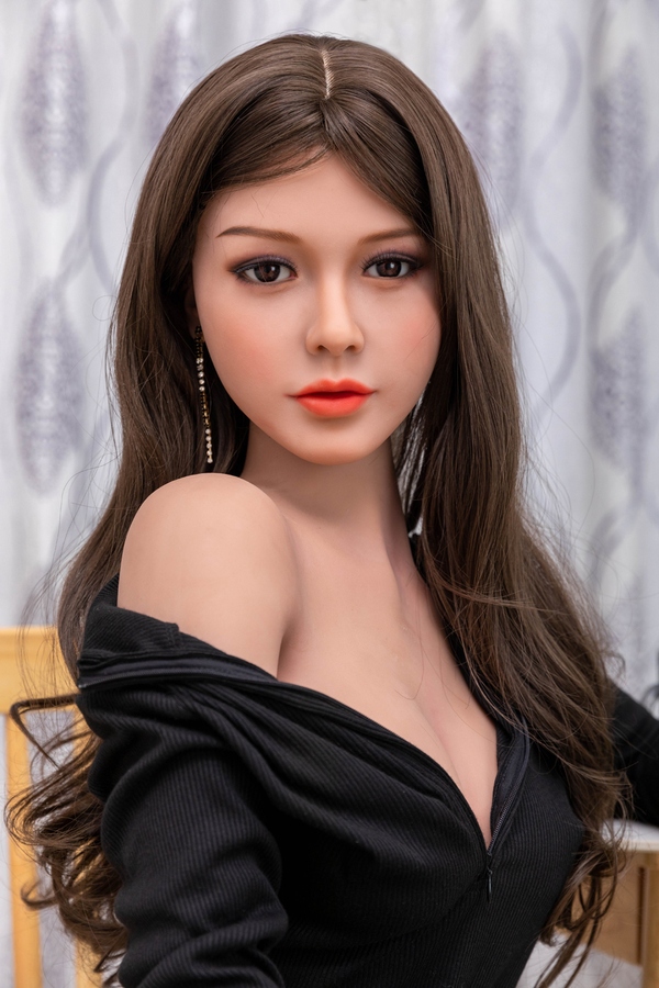 157cm B Cup TPE Petite Breasts Brunette Gray Eyes Sex Doll Detail View 4