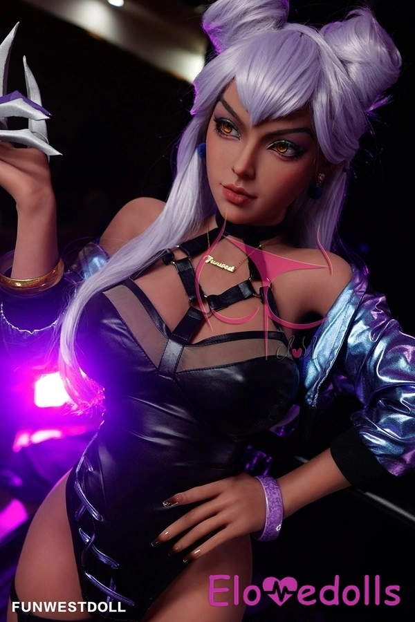 155cm F Cup TPE Petite Breasts Amber Eyes Pink Robot Sex Dolls Gallery 6