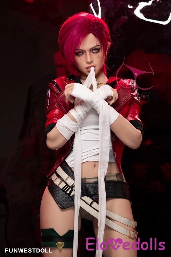 Búp bê tình dục Nhật Bản 157cm C Cup TPE Ngực nhỏ màu đỏ Mắt xám Bộ sưu tập 5