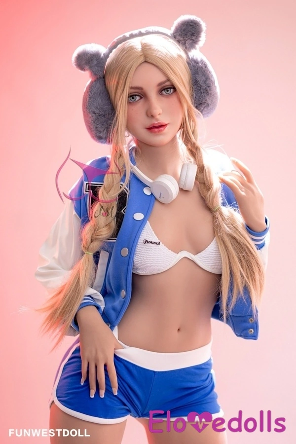 159cm A Cup TPE White Thin Lips Blue Eyes BBW Sex Doll Gallery 6