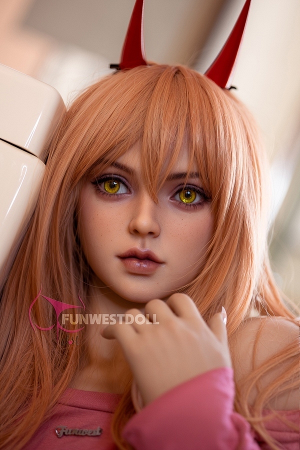 159cm A Cup TPE Amber Eyes Small Breasts Red Teen Sex Doll Detail View 10