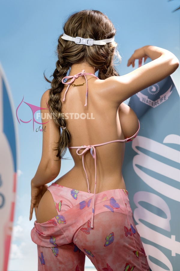 160cm E Cup Silicone Petite Breasts Brunette Voluptuous Lifelike Sex Doll Detail View 2