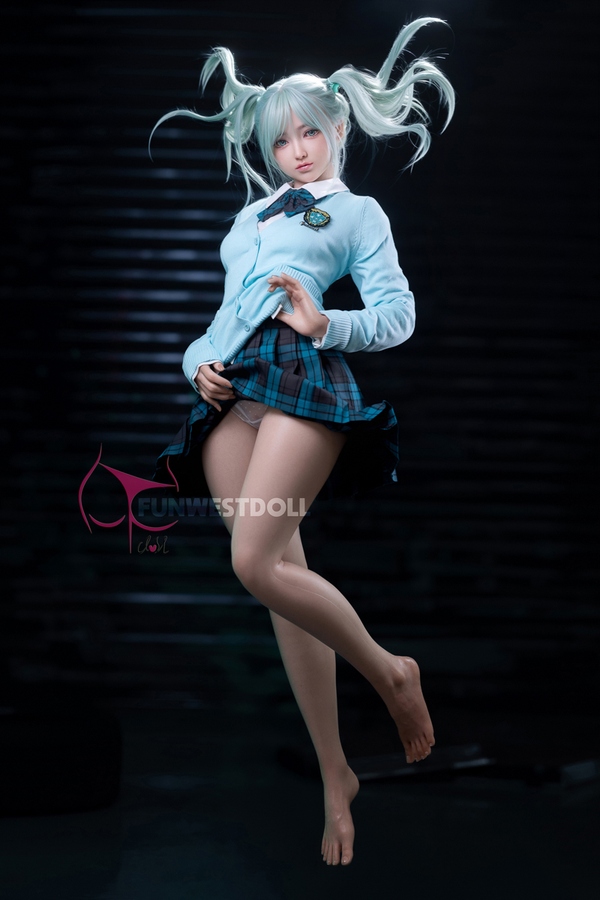 159cm A Cup Silicone Thin Lips White Athletic Anime Sex Doll Product