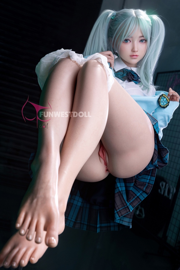 159cm A Cup Silicone Blue Eyes Athletic Thin Lips Anime Sex Doll Gallery 5