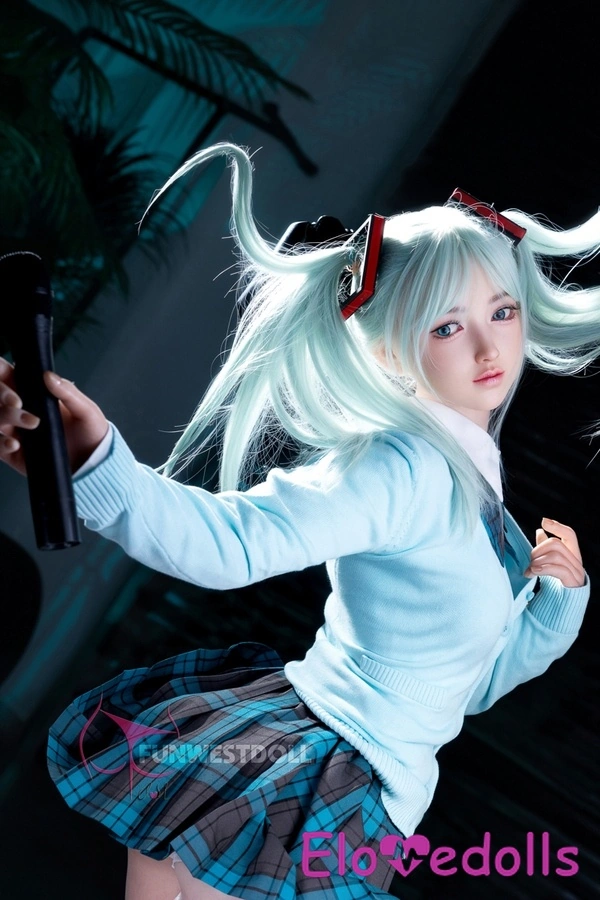 Galeri Boneka Seks Anime 159cm A Cup Silikon Mata Biru Bibir Tipis Putih 9