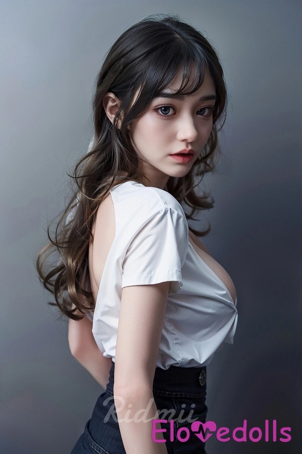 Búp bê tình dục 168cm D Cup Đầu silicon & Thân TPE Ngực nhỏ Màu nâu Môi mỏng Xem chi tiết 5