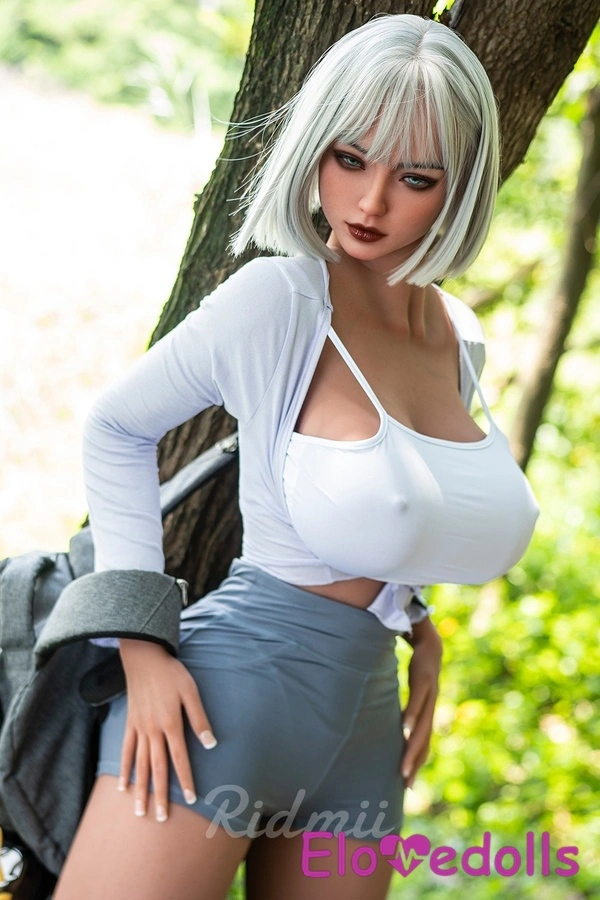 Búp bê tình dục Châu Âu 161cm, đầu silicon, thân TPE, ngực nhỏ, môi đầy đặn, màu trắng Bộ sưu tập 5