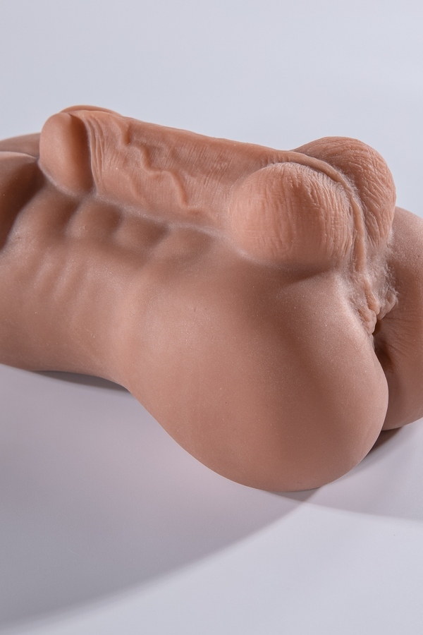 5cm TPE Voluptuous Medium Breasts Amber Eyes Sex Doll Torso Gallery 3