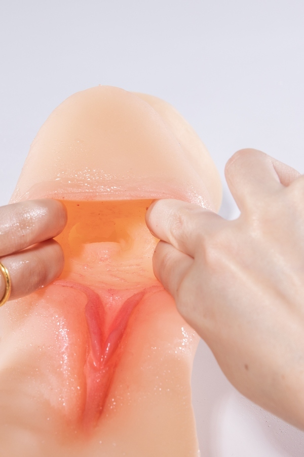 22cm TPE Blonde Voluptuous Hazel Eyes Sex Doll Torso Gallery 2