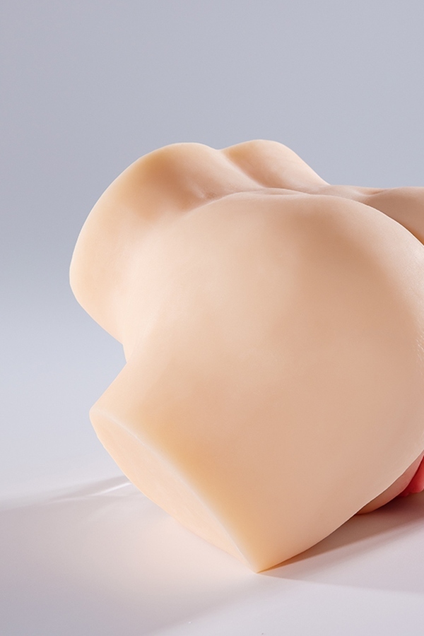 20cm TPE Amber Eyes Voluptuous Thin Lips Sex Doll Torso Gallery 4