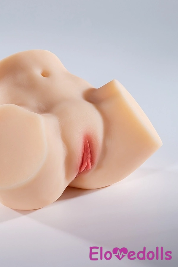 בובת מין TPE בלונדינית חושנית עם עיניים ענבריות בגודל 20 ס"מ גלריית טורסו 6