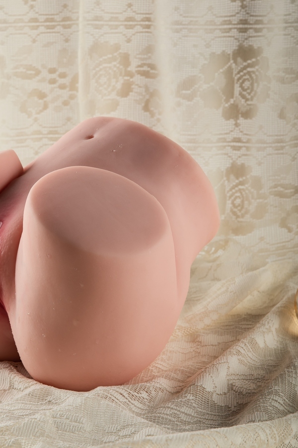 20cm TPE Small Breasts White Gray Eyes Sex Doll Torso Detail View 11