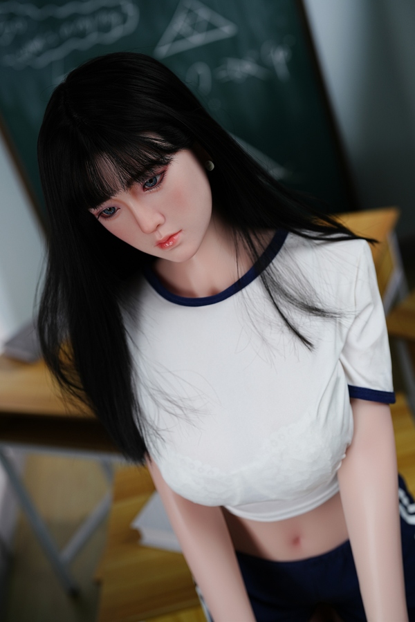 160cm D Cup TPE&Silicone Thin Lips Gray Eyes Voluptuous American Sex Doll Gallery 2