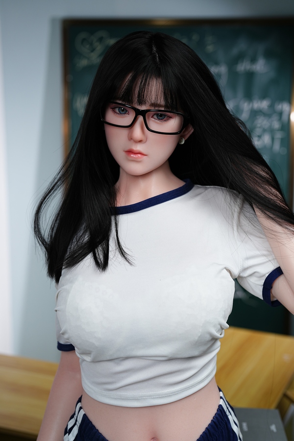 160cm D Cup TPE&Silicone Gray Eyes Voluptuous Black American Sex Doll Gallery 5