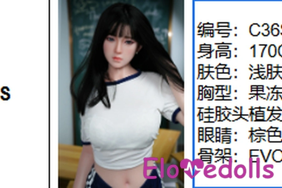 Búp bê tình dục Mỹ 160cm D Cup TPE & Silicone màu đen, môi mỏng đầy đặn, chi tiết xem 4