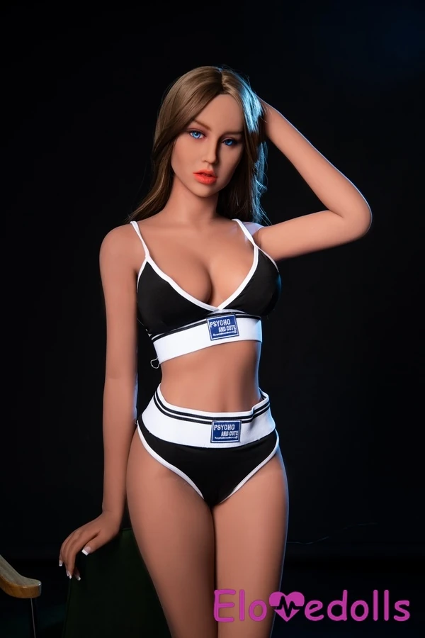 160cm TPE adult doll without standing feet shown for supported posing