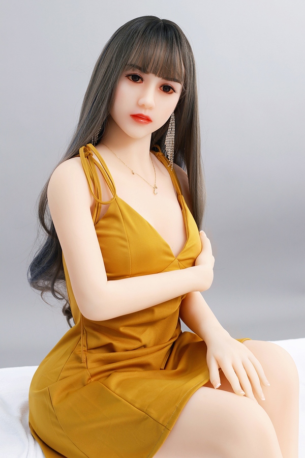 160cm B Cup TPE Amber Eyes Gray Petite Realistic Sex Doll Gallery 3