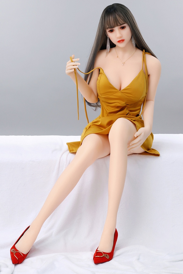 160cm B Cup TPE Petite Breasts Full Lips Amber Eyes Realistic Sex Doll Gallery 6