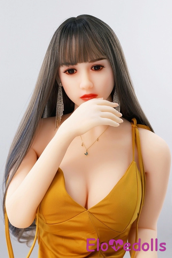 160cm B Cup TPE Gray Petite Breasts Amber Eyes Realistic Sex Doll Gallery 7